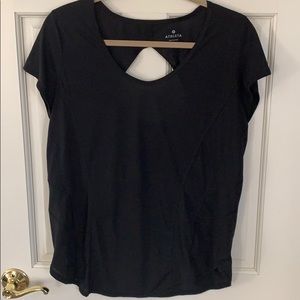 Athleta black work out top, szL